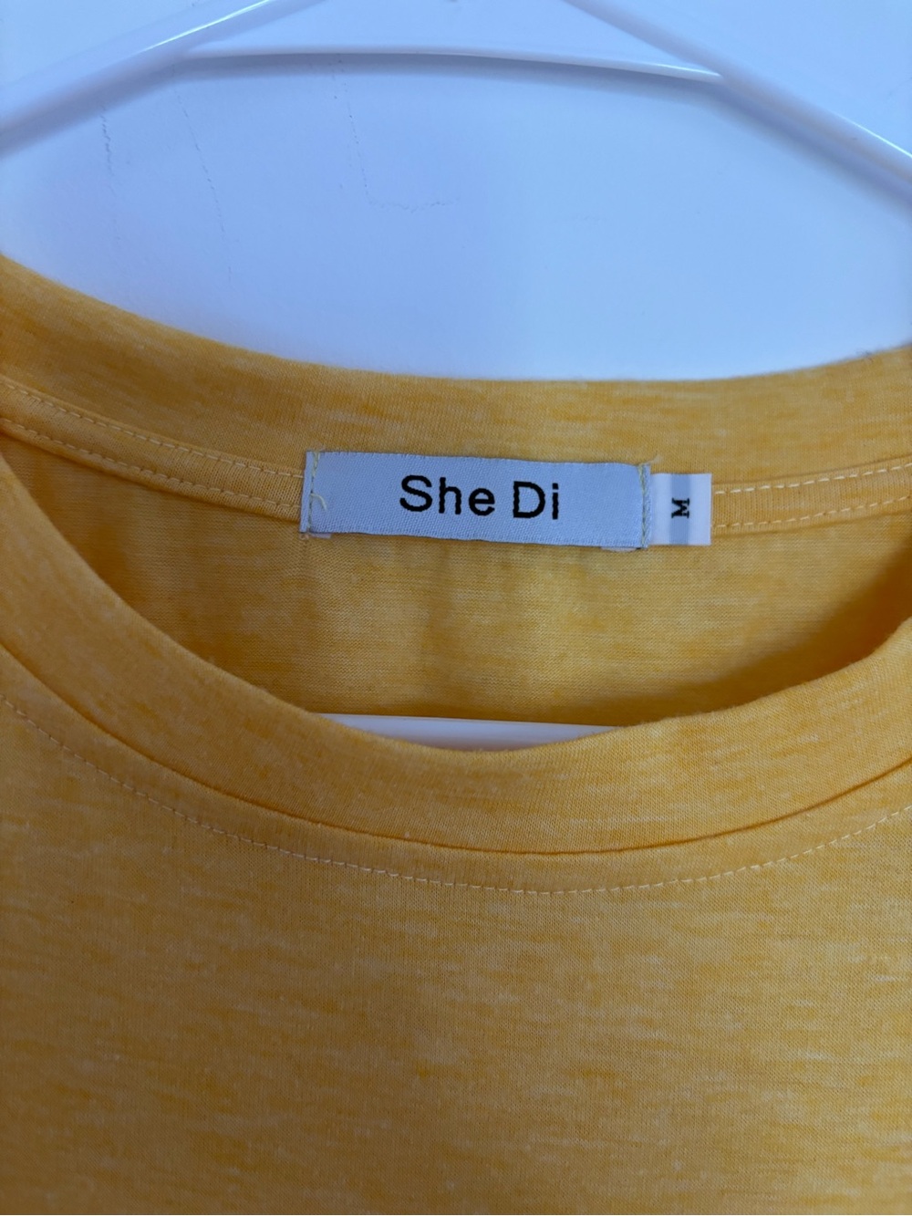 Women's Short Sleeve Tee in Mustard Yellow